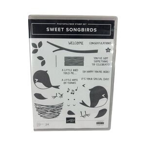 Stampin Up Sweet Songbirds Photopolymer Stamp Set #158721 Rubber stamps
